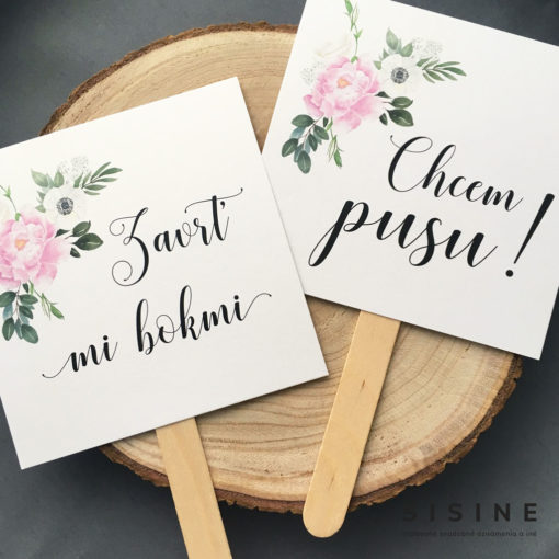 Svadobné rekvizity na fotenie "Pivonkový dizajn" - Image 2